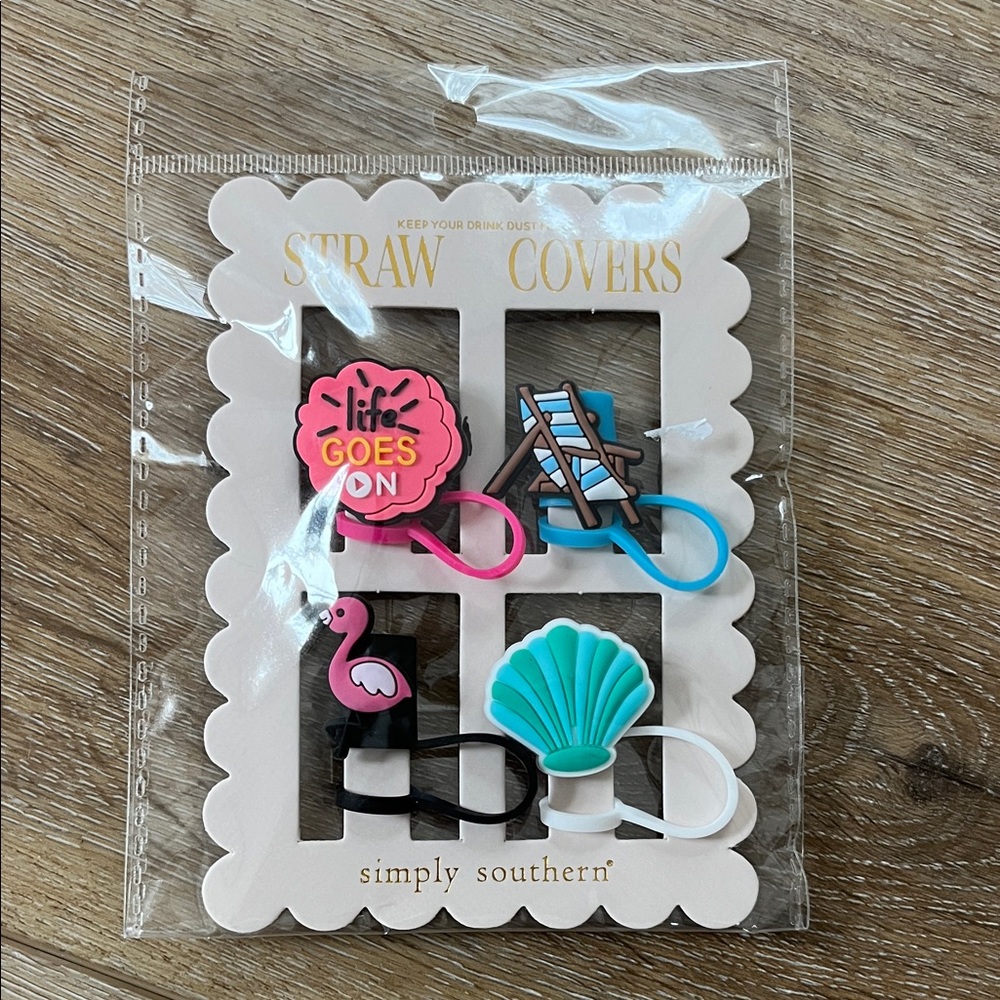 Simply Southern Vibrant Straw Covers Set